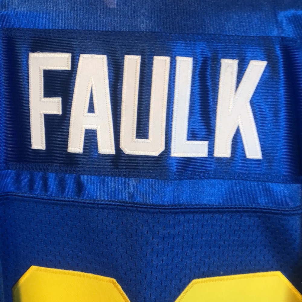 Throwback Marshall Faulk St.Louis Rams Mitchell & Ness Jersey size XL - Picture 3 of 5